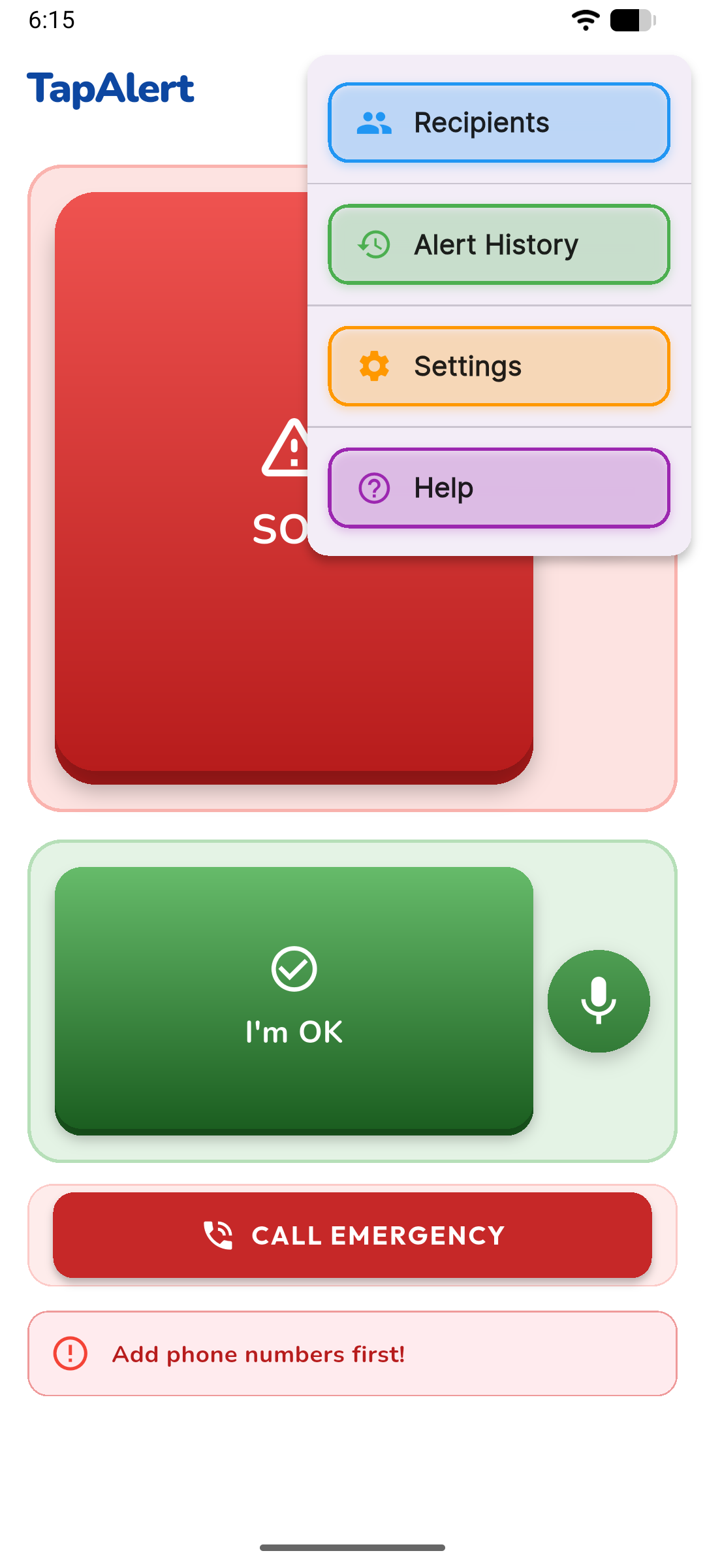 SenyAlert Screenshot