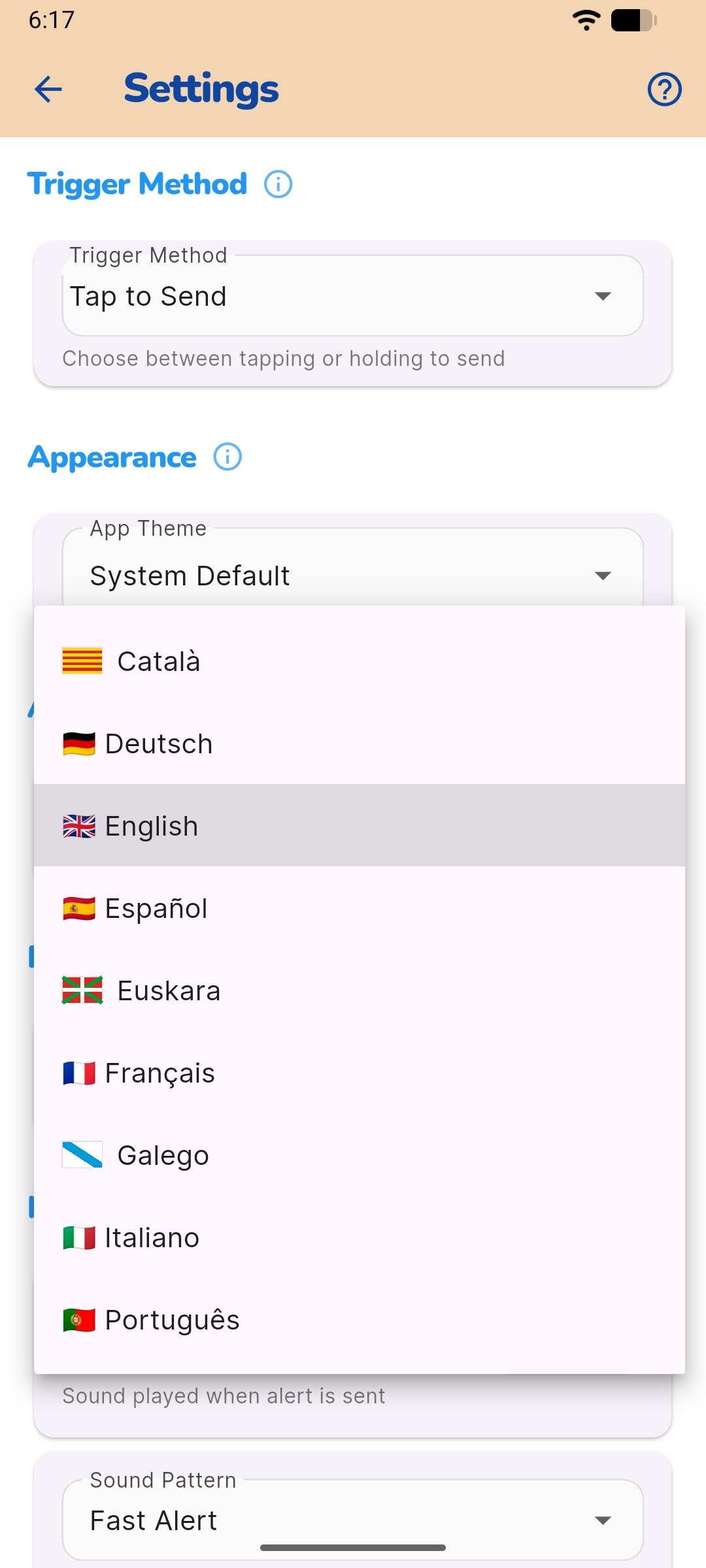 SenyAlert Screenshot