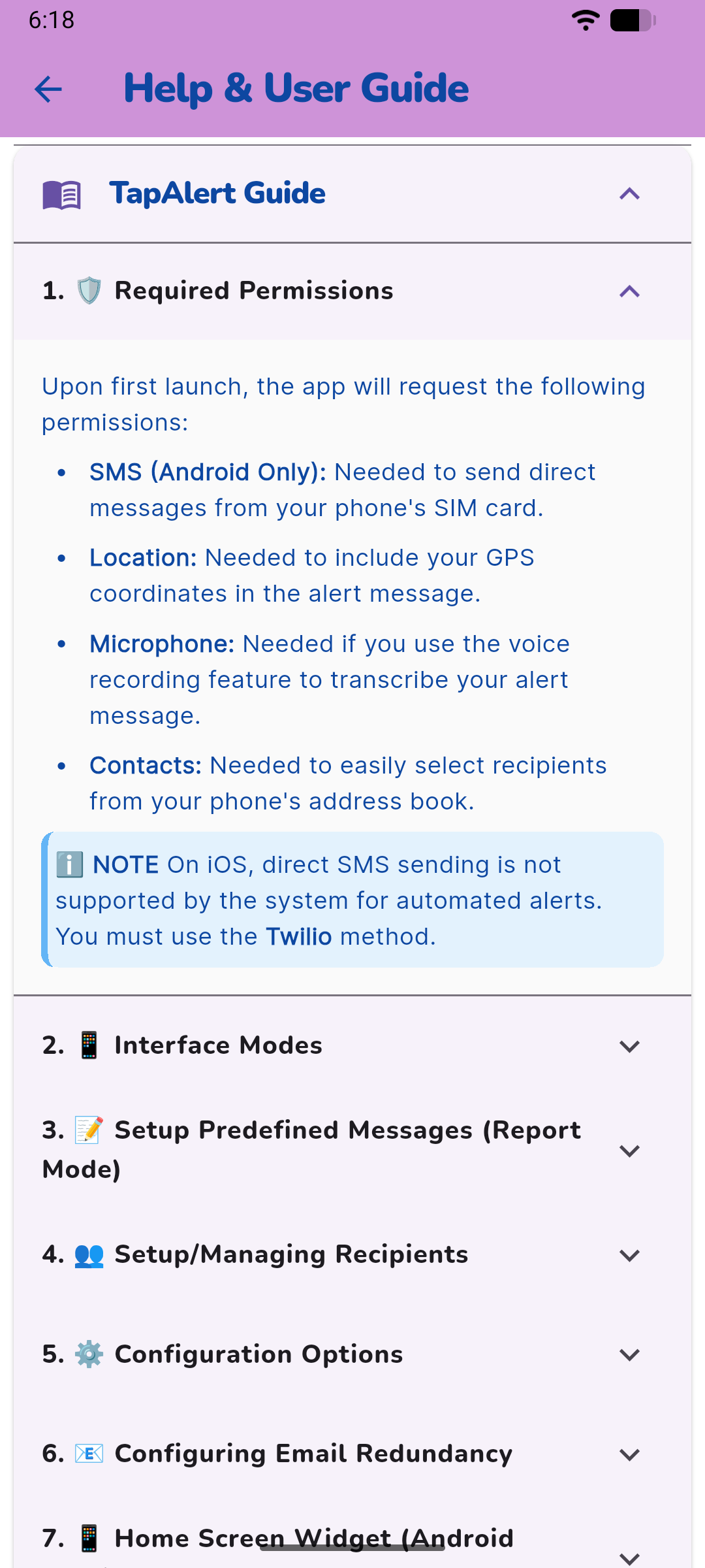 SenyAlert Screenshot